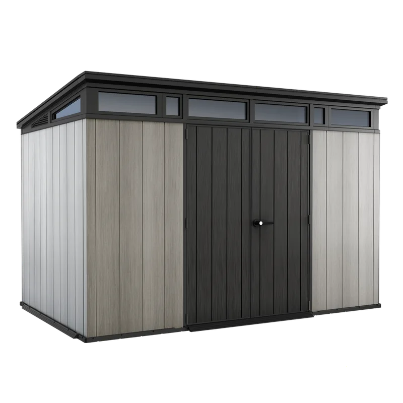 Keter Artisan gris - Abri de jardin - Avec porte à double pans - 342x218x226 cm