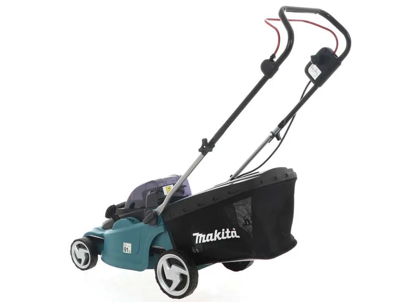 Tondeuse à gazon électrique avec batterie 2 X 4 Ah Makita DLM380PM2 - tondeuse 2 en 1 - 38 cm