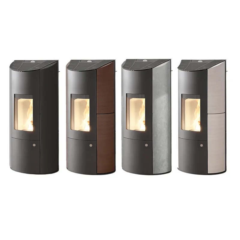 Olsberg Levana Aqua 3.0 Poêle à granulés bouilleur acier noir/céramique caffe freddo 8kW