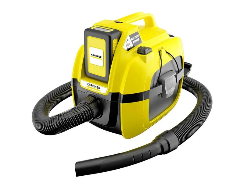 Karcher WD 1 - Aspirateur multifonction à batterie 18V 5Ah - solides, liquides et souffleur