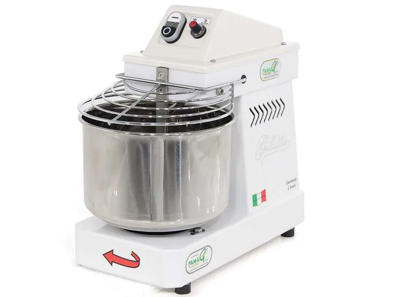 Pétrin à spirale Famag Grilletta IM 5 avec moteur électrique - 5 KG à 10 vitesses