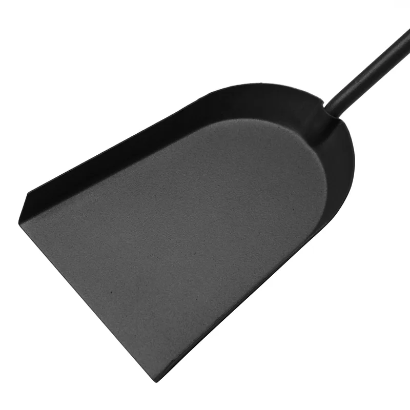 Raik Ensemble d'outils de cheminée Edgar, 3 pièces, noir, poignées en acier inoxydable, 31 cm