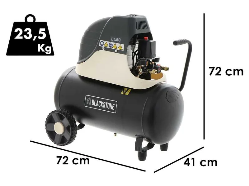 BlackStone LBC 50-20 - Compresseur d'air électrique - Réservoir 50 litres - Pression 8 bar