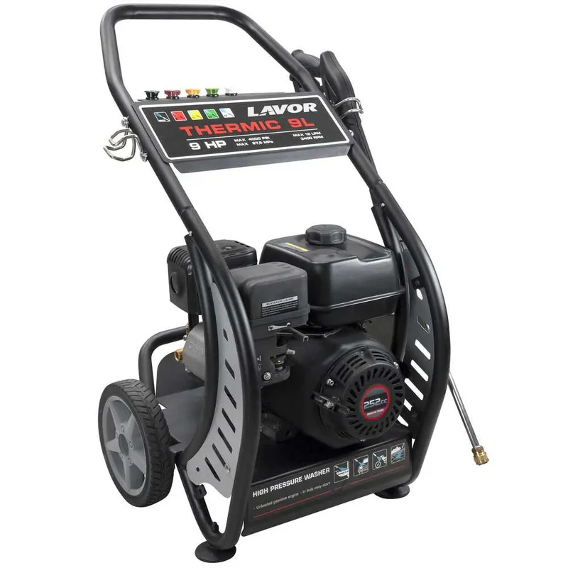 Lavor Thermic 9L - Nettoyeur haute pression thermique - 900 l/h - moteur Loncin LC175F-2 à essence 9 CV