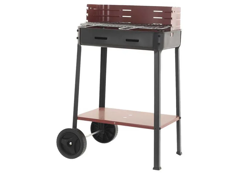 Mille Flavia c/r 45 - Barbecue à charbon en fer artisanal - 45,5x29,5 cm