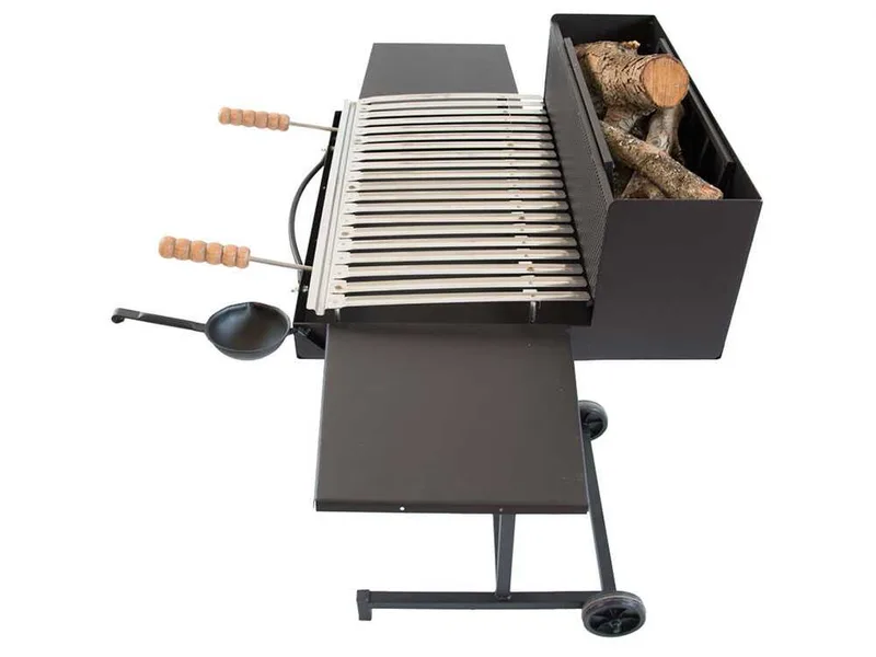 Cruccolini Pisa - Barbecue à bois et charbon en fer artisanal