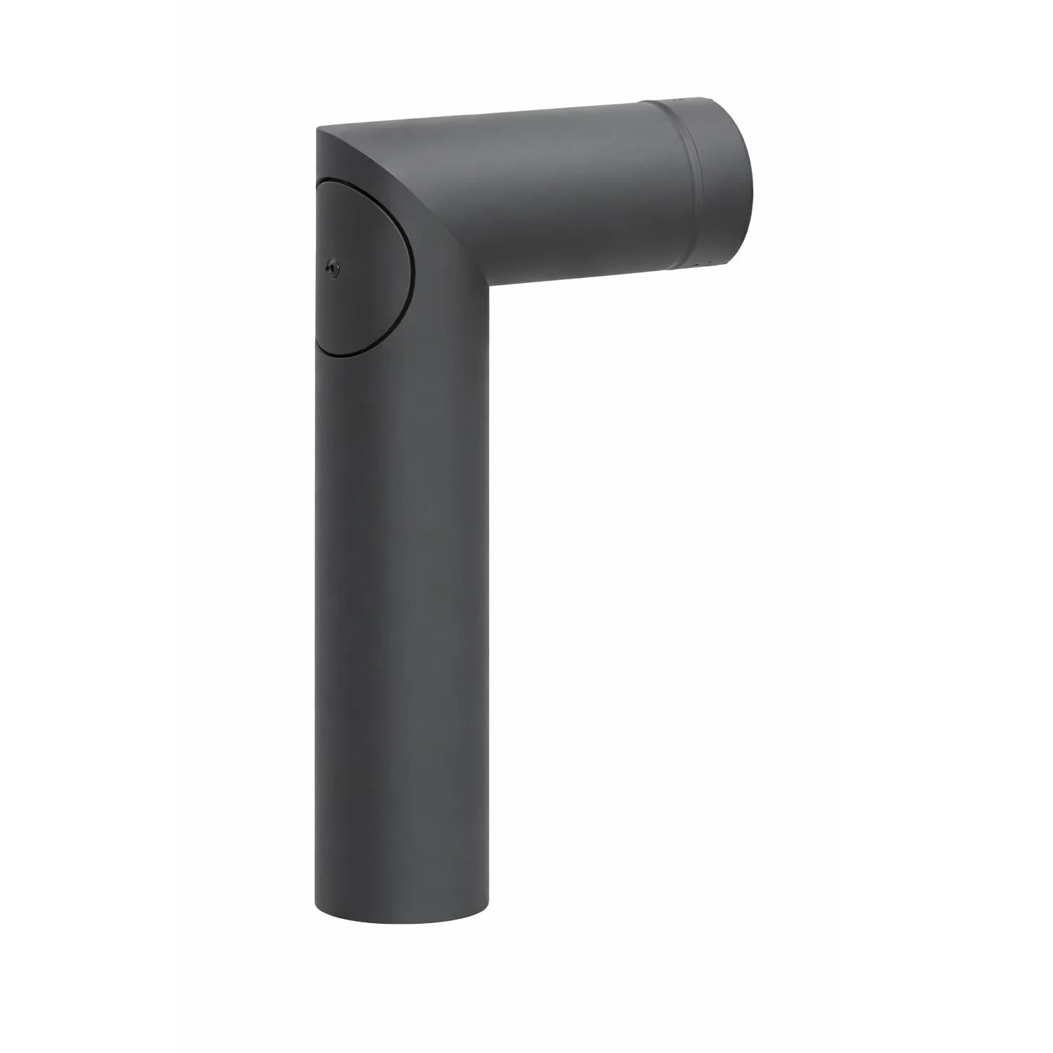 Raik coude LS diamètre 150/90° 2,00mm 2-pièces 700/450 avec porte intégrée gris