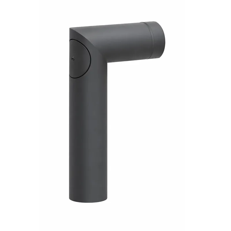 Raik coude LS diamètre 150/90° 2,00mm 2-pièces 700/450 avec porte intégrée gris