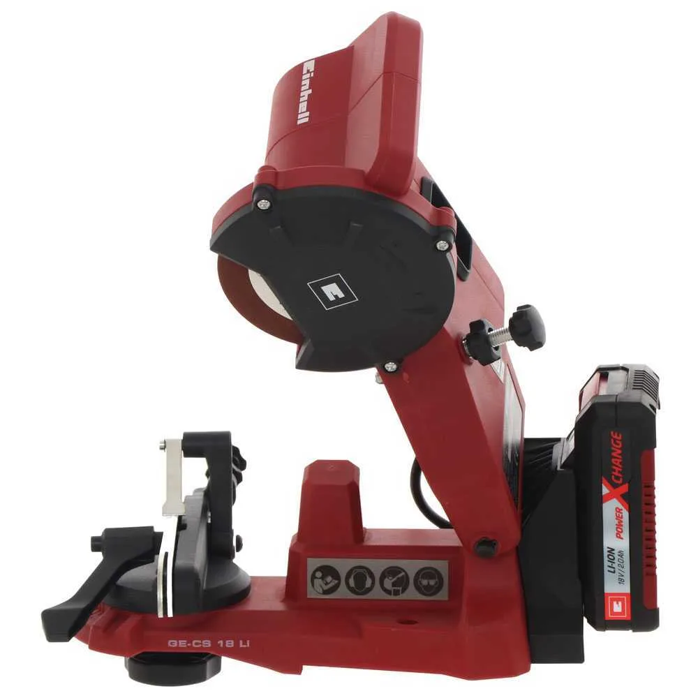 Affûteuse de chaînes de tronçonneuses Einhell ge-cs 18 Li - sans batterie