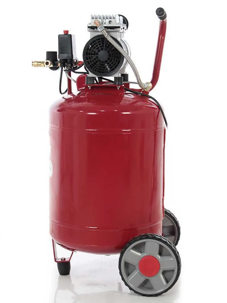 GeoTech S-AC50V-8-10 - Compresseur d'air électrique oilless - Moteur 1 CV - 50 L Vertical Silencieux