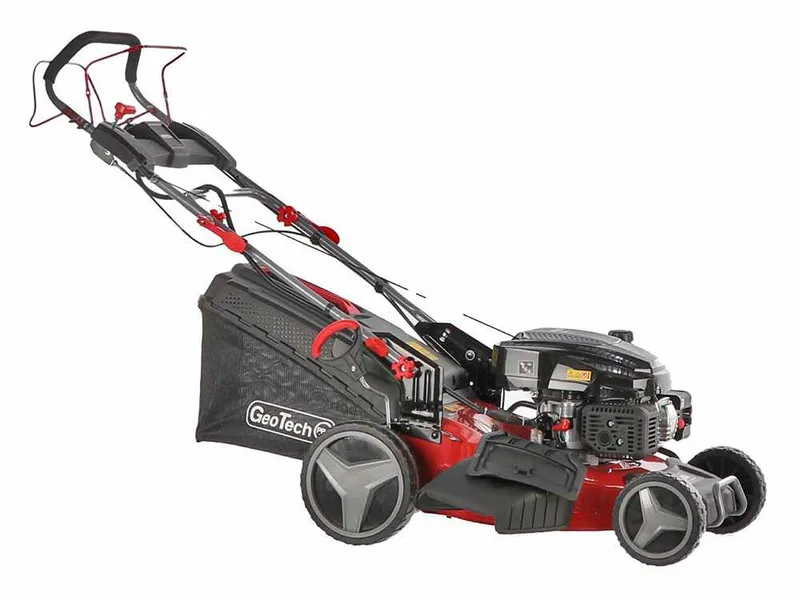 GeoTech Pro S53-225 BMSGW ES - Tondeuse à gazon tractée 4en1 - Démarrage électrique