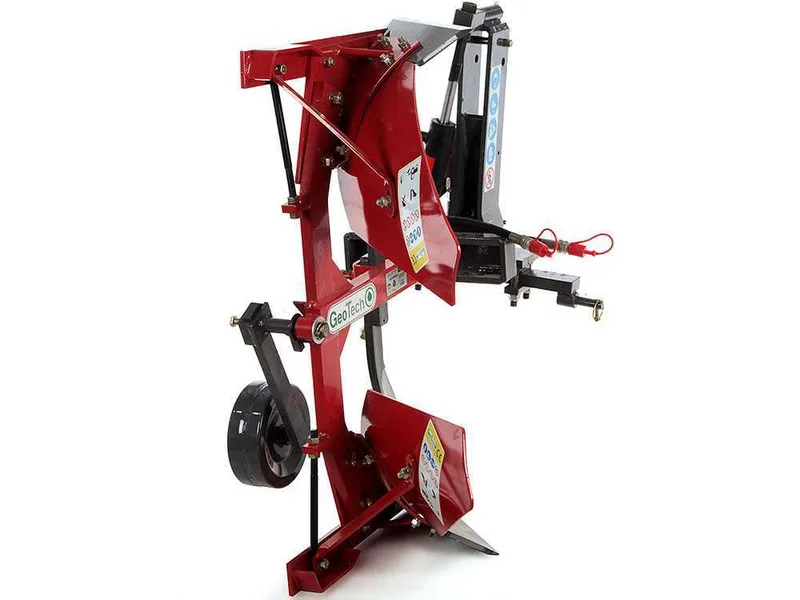 GeoTech DKH – Charrue réversible hydraulique à versoir – Pour tracteurs avec attelage à trois points