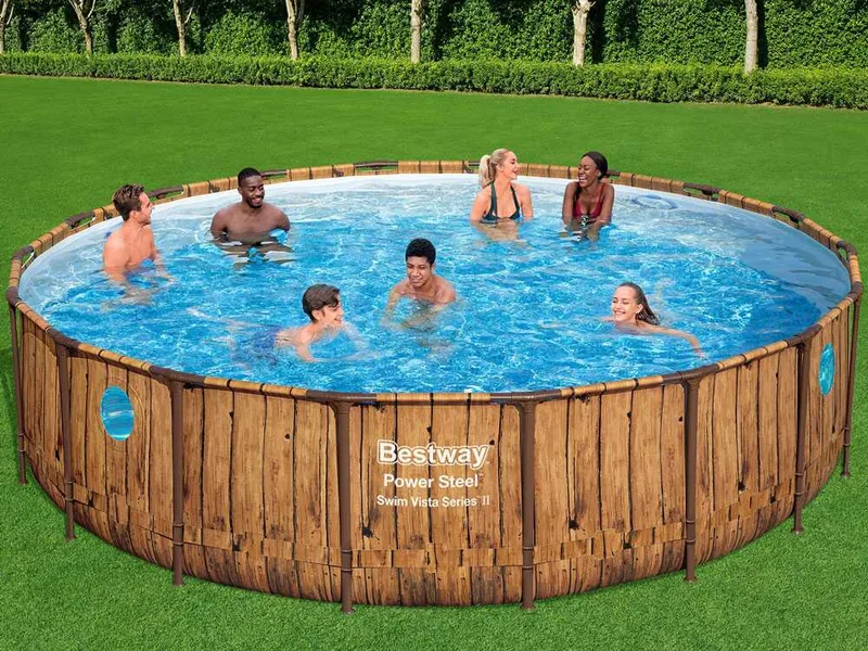 Bestway Power Steel Swim Vista 56977 - Ø549x122 cm - Piscine ronde