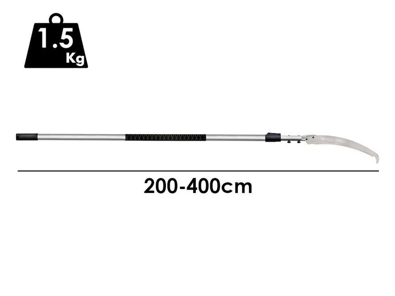 VESCO CA39 – Scie à crochet sur perche télescopique en aluminium – 200 à 400 cm – Lame 39 cm