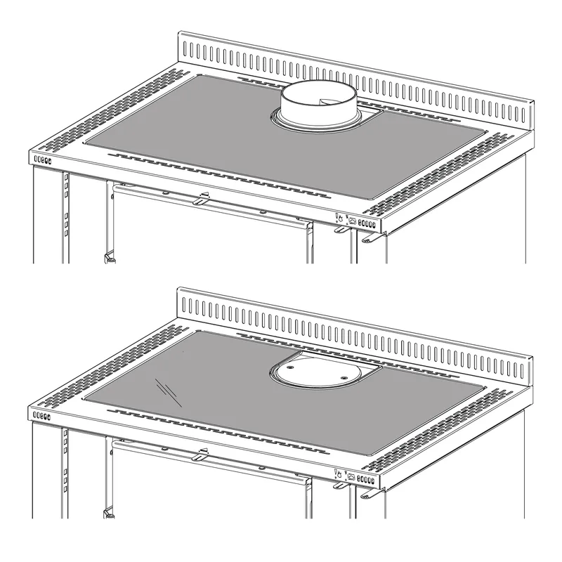 La Nordica Kit plaque de cuisson en vitrocéramique pour cuisinière à bois Verona