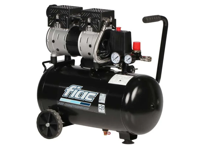 Fiac SUPERSILENT 24/1 - Compresseur électrique monophasé silencieux oil-less - Moteur 1 CV - 24 L