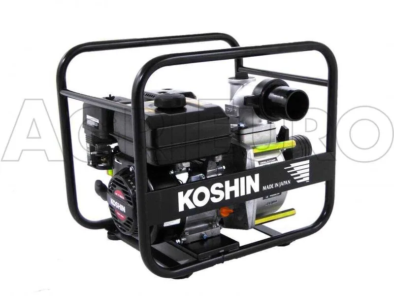 Motopompe thermique Koshin STV-80X pour eaux semi-chargées avec raccords de 80 mm