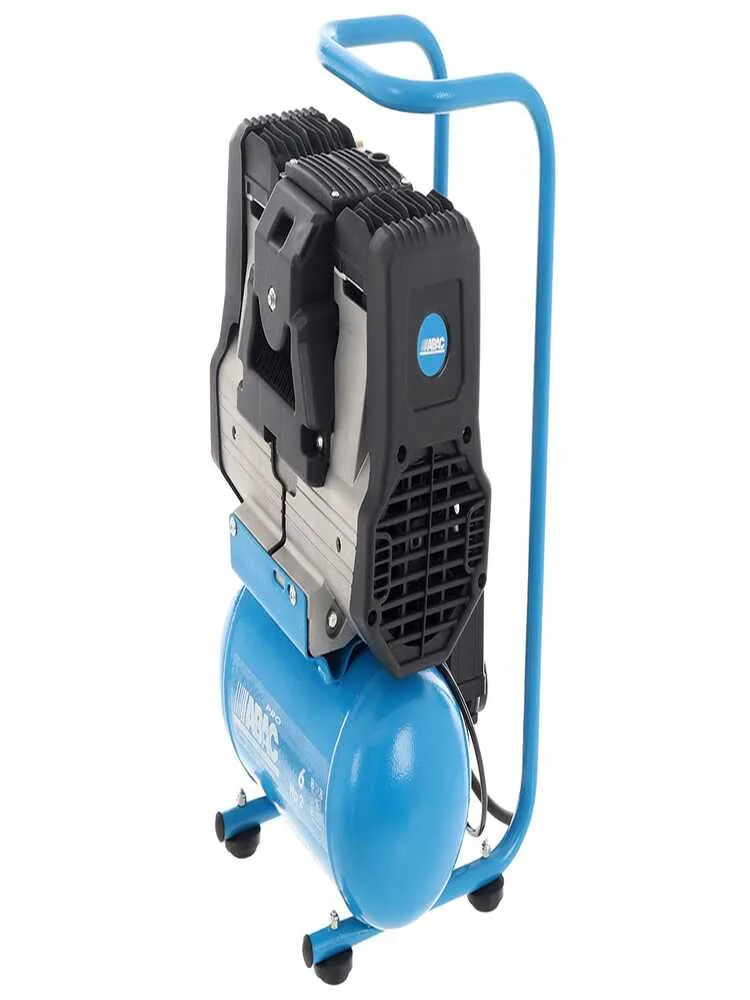 Abac start silent OS20P - Compresseur d'air électrique monophasé silencieux, sans huile - Moteur 2 CV - 6 L