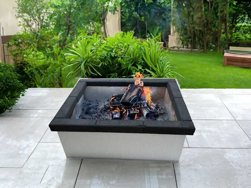 Palazzetti Vulcano - Barbecue en maçonnerie à bois et à charbon