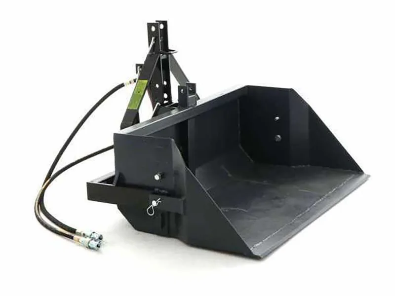 Godet arrière hydraulique pour tracteur BlackStone B-PAL H 180 - de 180 cm - Charge 700Kg