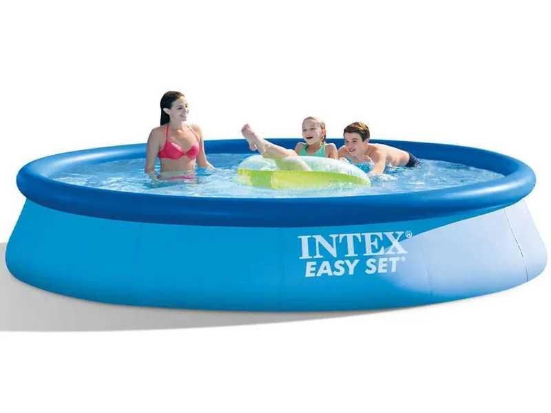 Intex Easy Set 28142NP - Ø396x84 cm - Piscine gonflable + Épurateur à cartouche