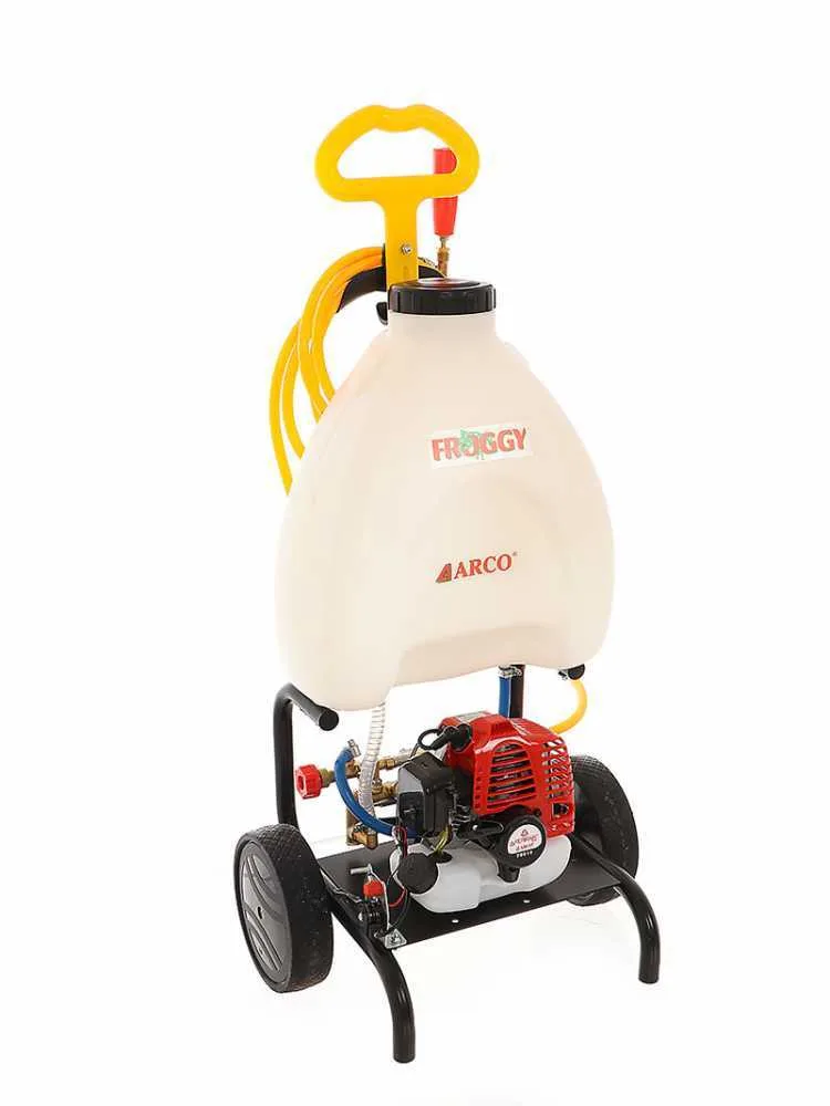 Pompe de pulvérisation thermique ARCO Froggy Super S 25A à trolley avec moteur 2 temps