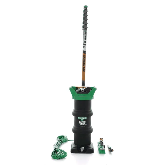 Unger Hydropower Ultra Expert L DI - Kit de nettoyage pour vitres et panneaux photovoltaïques - Perche nLITE Carbon 24K 170-860 cm
