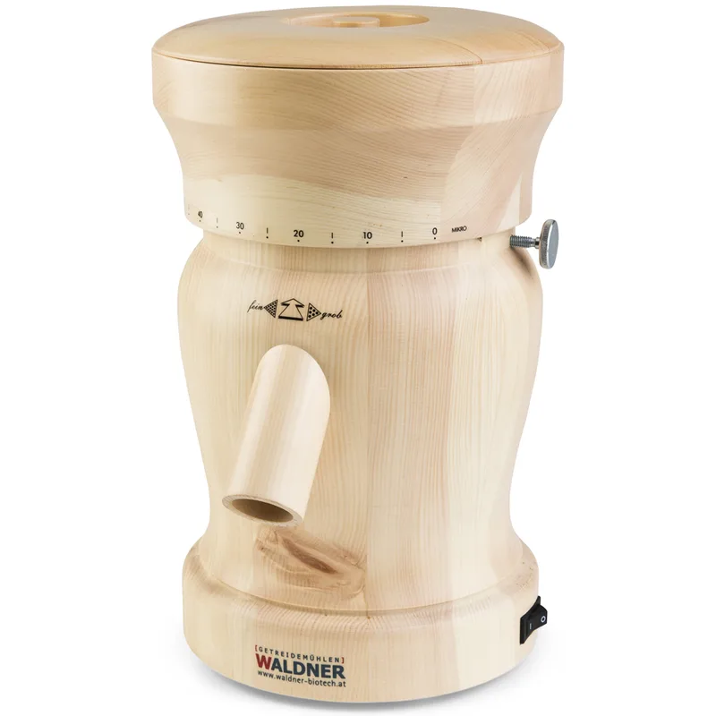 Waldner Lady - Moulin à farine en pin cembro avec meules en pierre - 400W