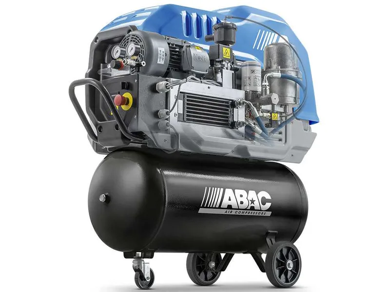 Abac Spinn D 2.2 90W 10 400/50 - Compresseur rotatif à vis triphasé silencieux - Moteur 3 CV - 90 L