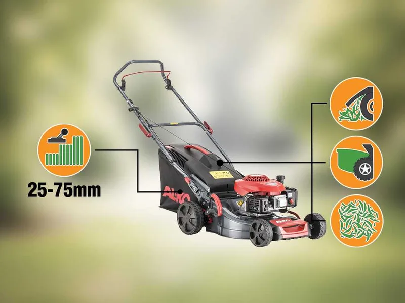 Al-Ko Easy 4.16 P-D - Tondeuse à gazon thermique - 3 en 1 - Moteur AL-KO Tech 3000 de 79,8 cm³