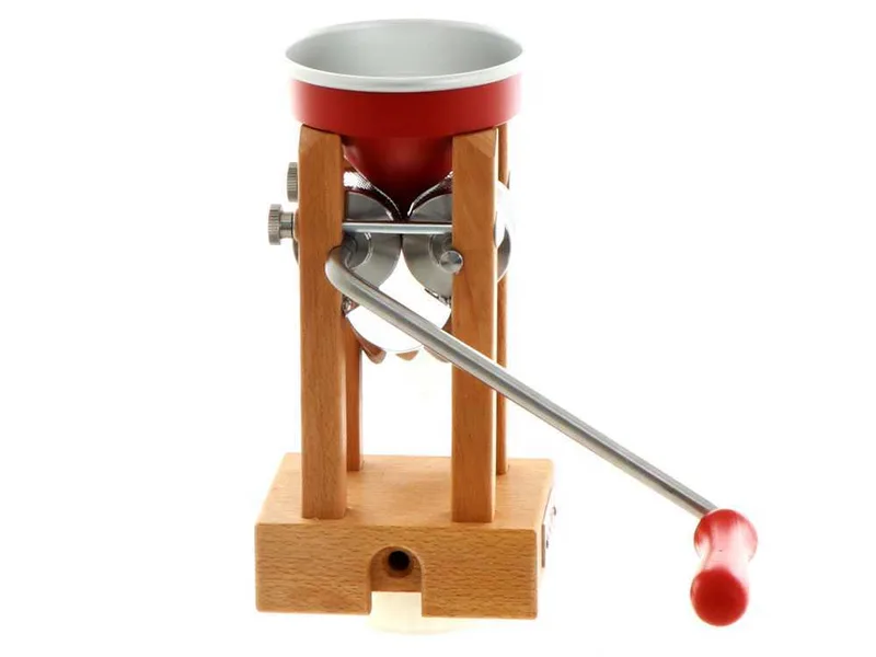 Eschenfelder Novia nr120 aluminium rouge 150g - Floconneuse manuelle avec rouleaux en acier inoxydable
