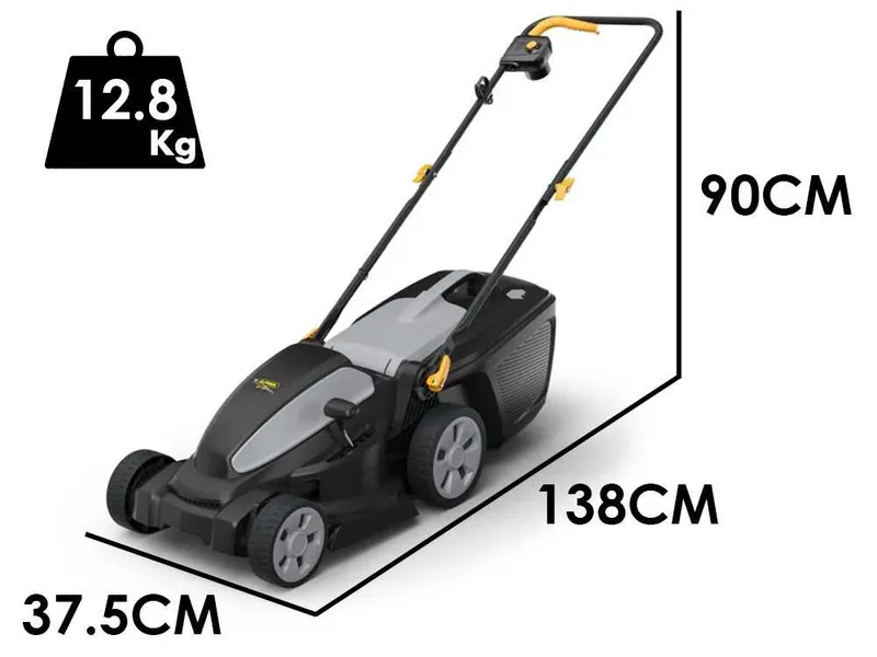 Alpina AL1 34 E - Tondeuse à gazon électrique - 1200 W - Largeur de coupe 34 cm