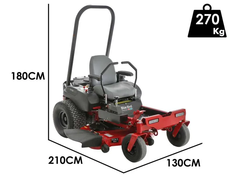 Blue Bird ZTR 50L PRO - Tracteur tondeuse à zéro rayon de braquage - Éjection latérale et coupe mulching
