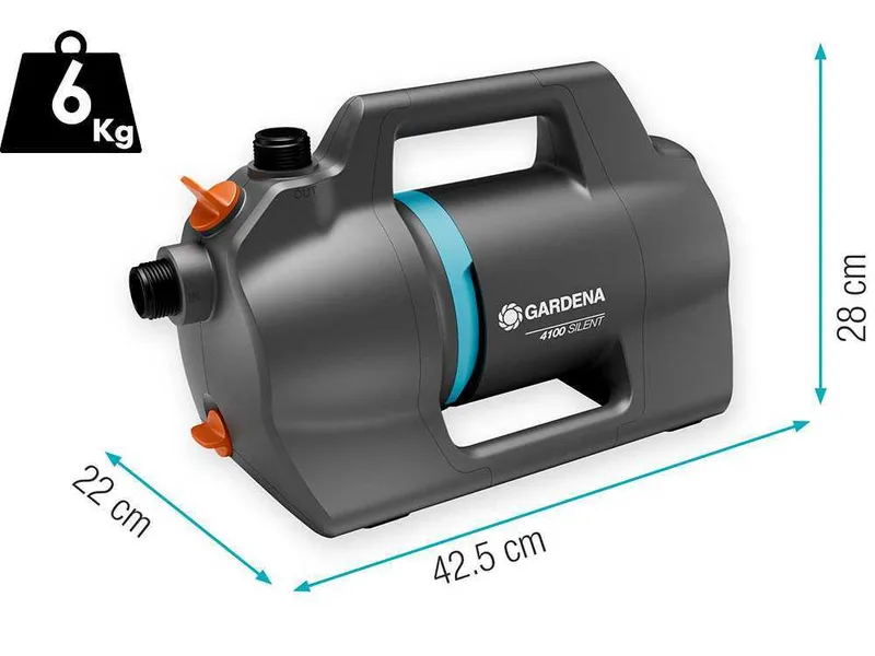 Gardena 4100 Silent - Pompe électrique d'arrosage pour le jardin - moteur 550 W