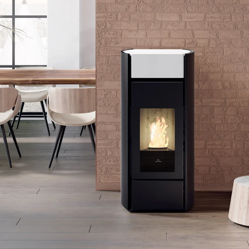 Edilkamin Myrna H15 Evo poêle à granulés hydro céramique blanche