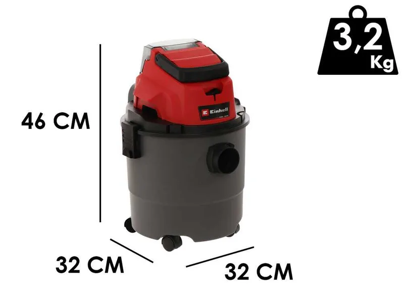 Einhell TC-VC 18/15 Li - Aspirateur multifonction à batterie - 18V 2.5Ah