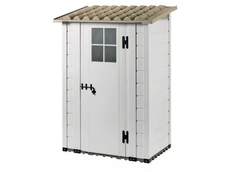 Garofalo Tuscany Evo 100 - Abri de jardin - Avec fenêtre et porte à un battant - 122,5 x 82,5 x 201 cm