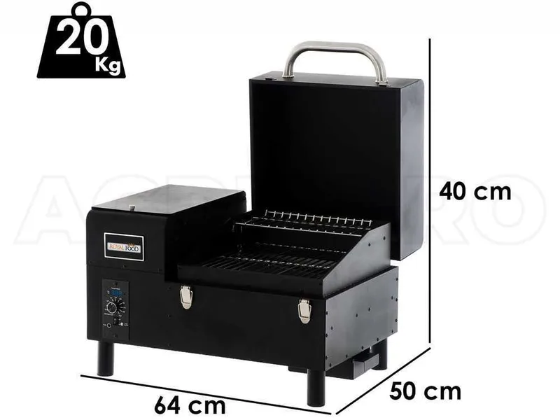 Royal Food Pelletto 130 - Barbecue à pellets portable