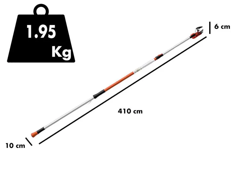 Bahco ATP 230-410 - Échenilloir d'élagage professionnel - perche télescopique de 230-410 cm - Ø 32 mm - échenilloir