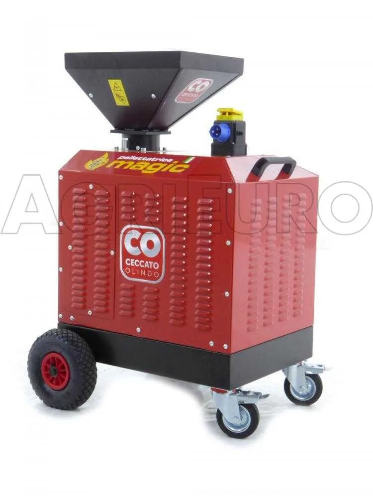 Ceccato Olindo Presse à pellets Monophasée 3 CV - Fabrication de pellets pour le chauffage