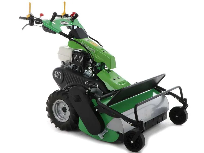 Lampacrescia MGM TTR886 - Tondeuse débroussailleuse à couteaux - Roues jumelées - Honda GX390 Pentes fortes