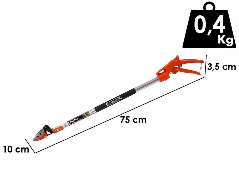 GeoTech FP-80 - Coupe-branches sur perche fixe avec système coupe-maintien