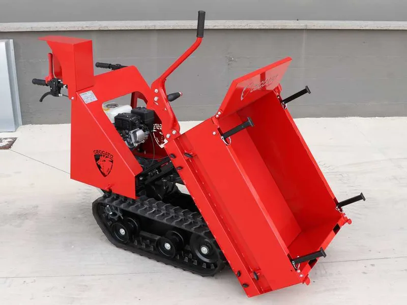 Ceccato Olindo Tritone BIG CINGO - Broyeur autotracté à chenilles sur brouette - Moteur Honda GX390