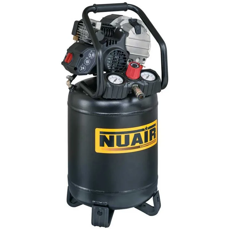 Nuair FU 227/10/24V - Compresseur d'air électrique portatif monophasé - Moteur 2 CV - 24 L
