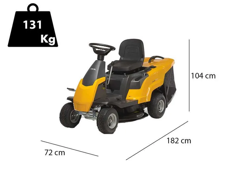 Tondeuse Rider autoportée Stiga COMBI 166 - Moteur 224 cm3 - Largeur de coupe 66 cm