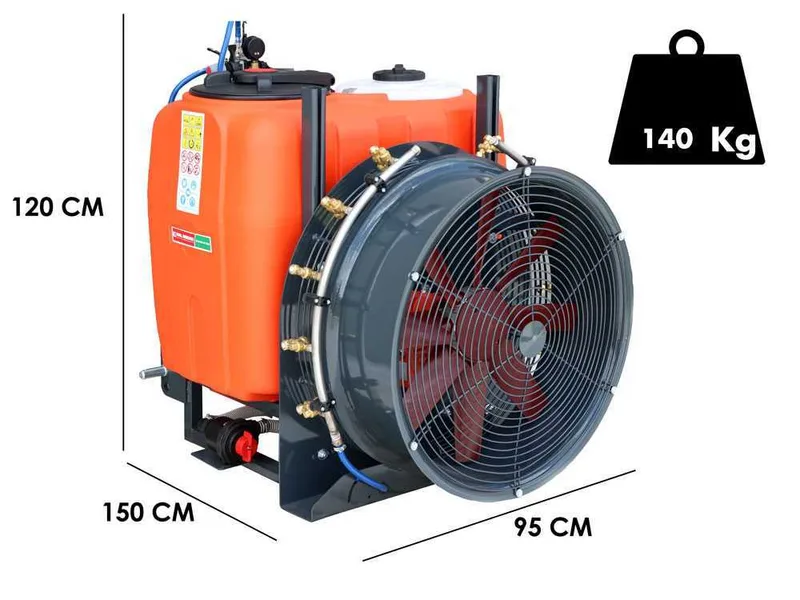 Dal Degan SOFIA 200L - Atomiseur porté avec attelage tracteur pour pulvérisation - Pompe YP 70