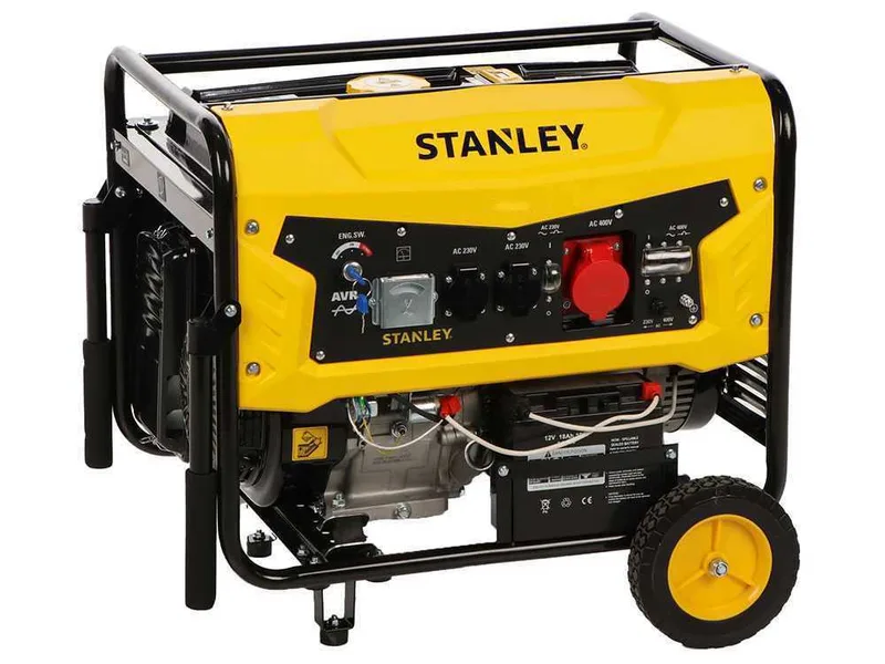 Stanley SG 6500B - Groupe électrogène à essence - AVR - 6.5 Kw triphasé