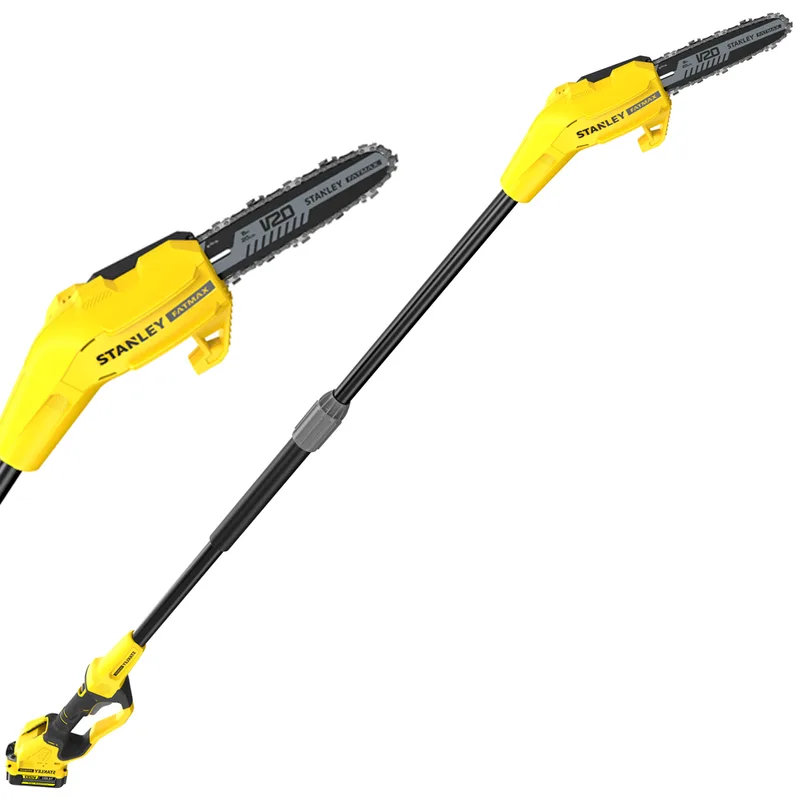 Perche élagueuse télescopique réglable stanley fatmax V20 - Batterie 18V 4AH
