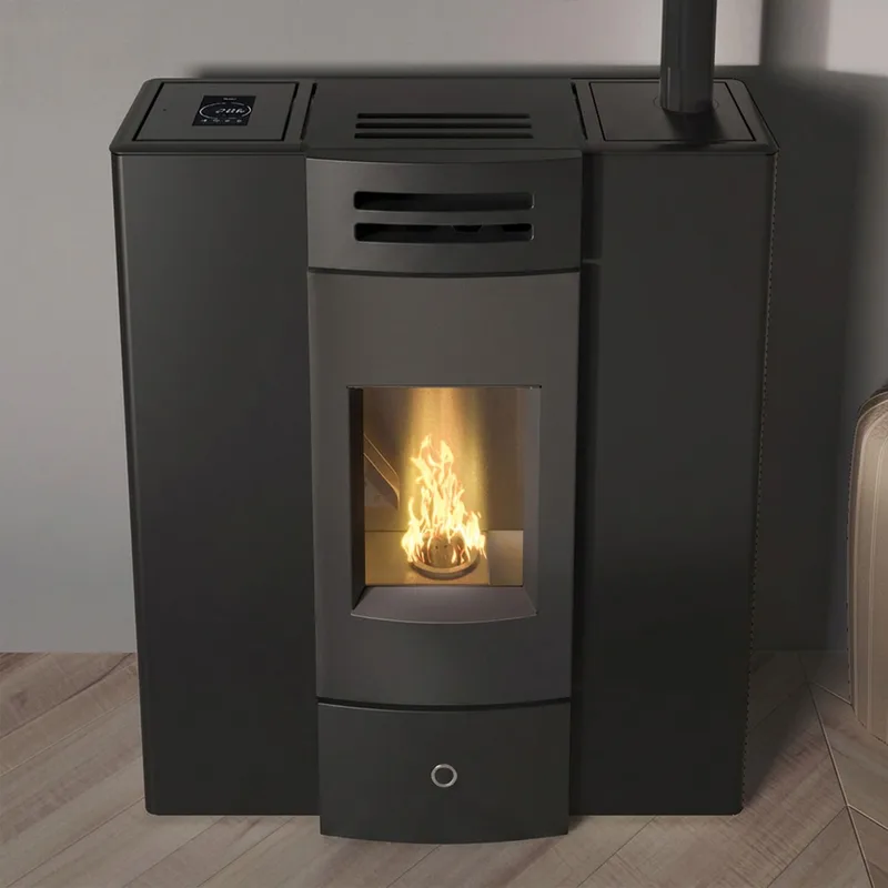 EK63 Dub 100++ Poêle à granulés céramique noire