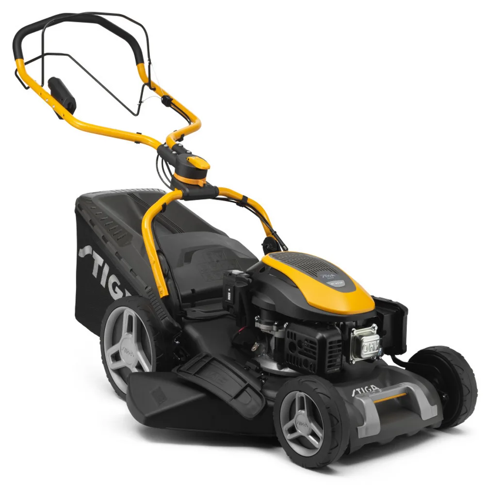 Stiga COMBI 753 SE - Tondeuse à gazon thermique tractée - 4 en 1 - Moteur Stiga ST 170 LS